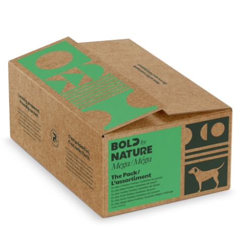 Bold by Nature Mega Variety Pack 24lb Bold by Nature Mega Raw Dog Food Variety Pack 24lb
