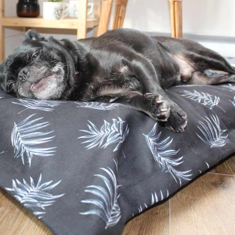 BeOneBreed Cloud Pillow Bed Black Palms