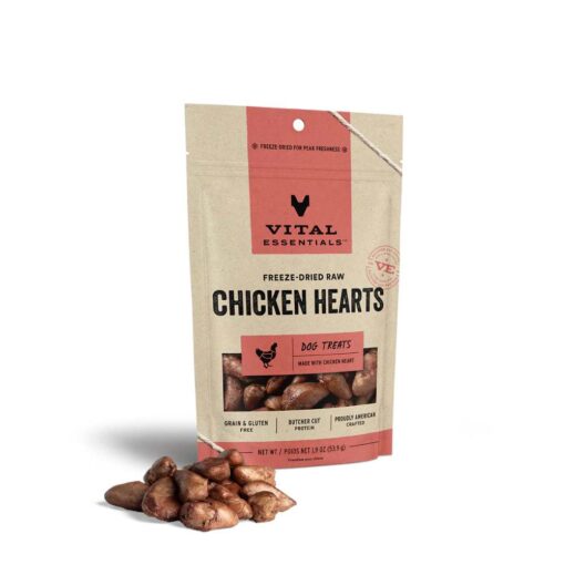Vital Essentials Freeze-Dried Raw Chicken Hearts
