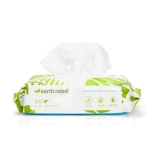 Earth-Rated-Dog-Wipes-Unscented 100 Certified Compostable Dog Wipes - Image 1