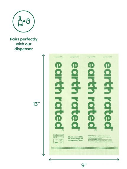 Earth Rated - Compostable Poop Bags - Size