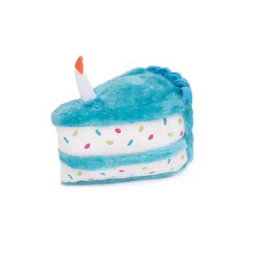 Zippy Paws Blue Birthday Cake Birthday Cake - Plush Toy - Image 1