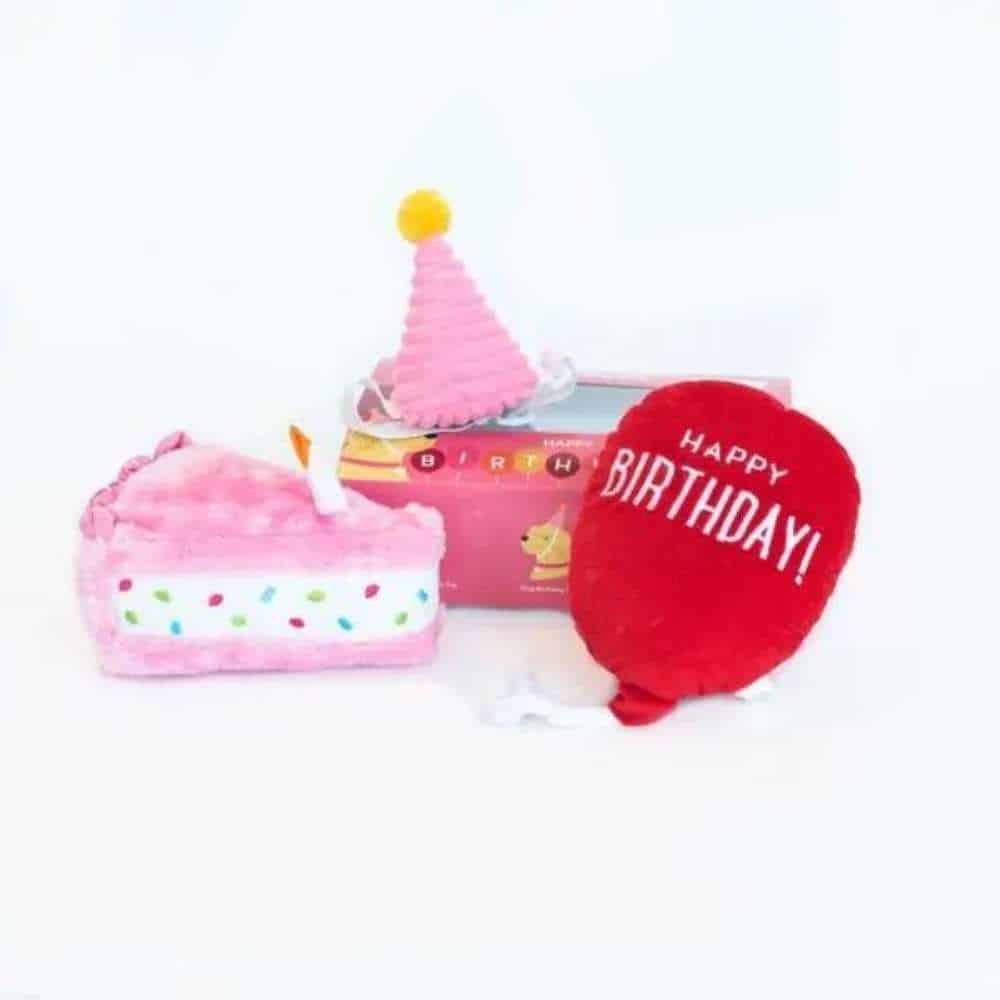ZippyPaws Birthday Box Pink Detail Pup Birthday Box - Image 3