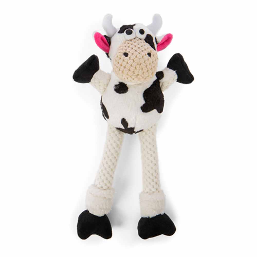 goDog Checkers Skinny Cow Medium Dog Toy goDog Checkers Skinny Cow Medium Dog Toy - Image 1