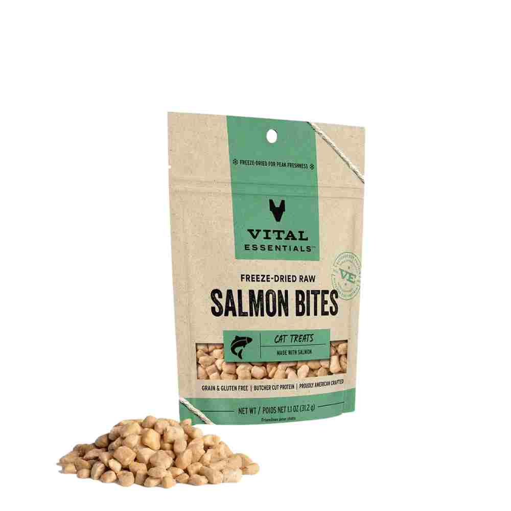 Vital Essentials Cat Freeze Dried Salmon Bites Vital Essentials Cat Freeze Dried Salmon Bites