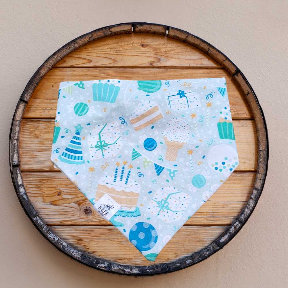 Party Paws Parade Birthday Bandana Party Paws Parade Birthday Bandana Back