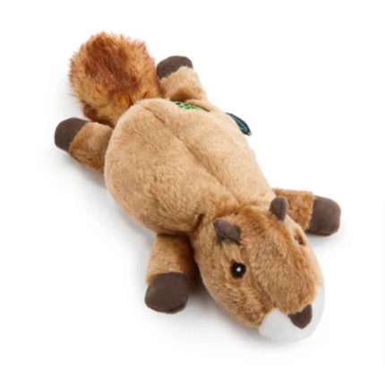 GoDog Flatz Squirrel, chew guard, plush toy, plush, godog
