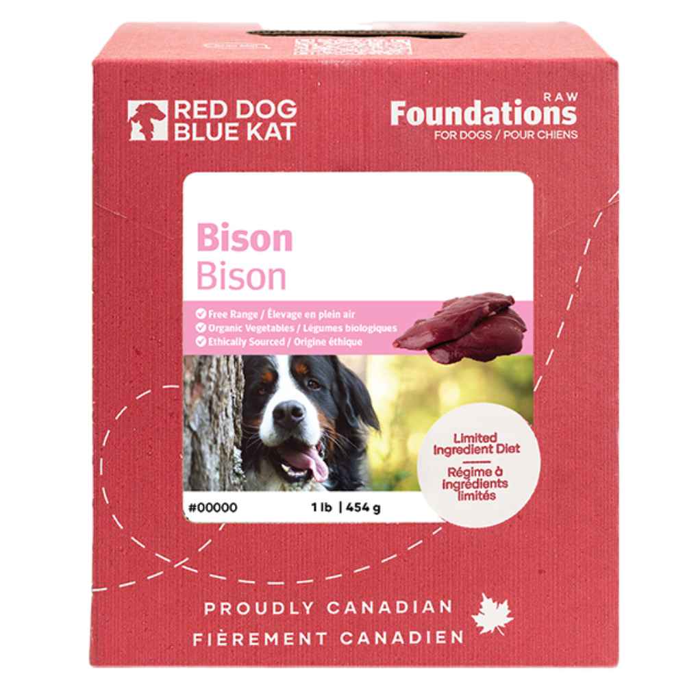 RedDogBlueKat Bison 1lb RedDogBlueKat, Bison, RedDogBlueKat Bison, Complete, 1lb Package, Dinner, Raw, Raw Food
