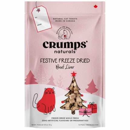 Crumps Festive Freeze Dried Beef Liver Front Cat Treats